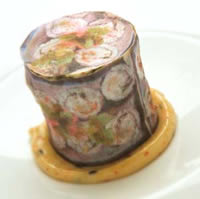 This sushi is made up of flavoured sheets printed out on an inkjet printer